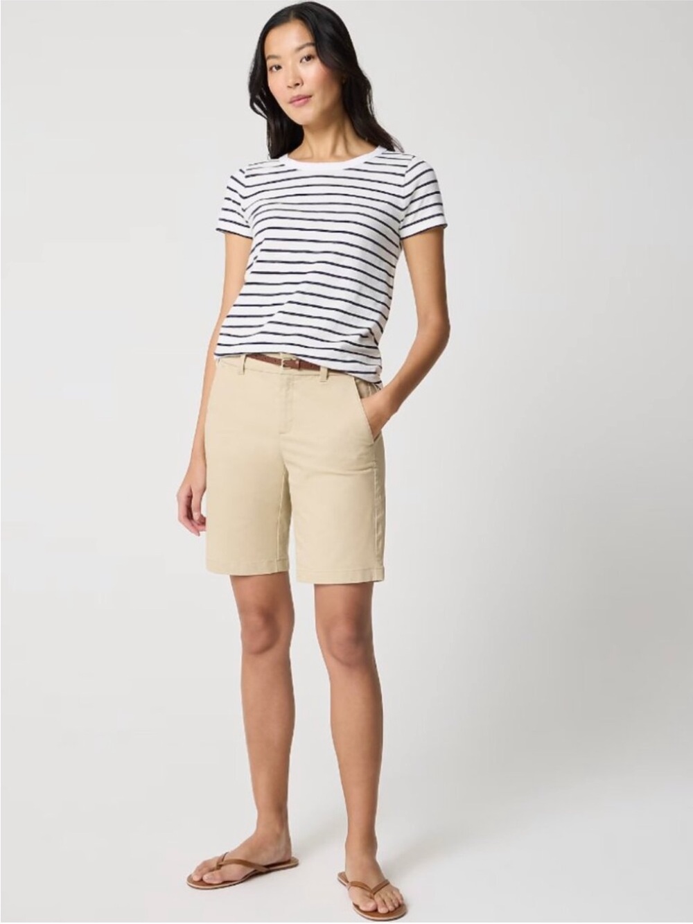 NWT J.Crew Factory 9" Frankie Bermuda Chino Short